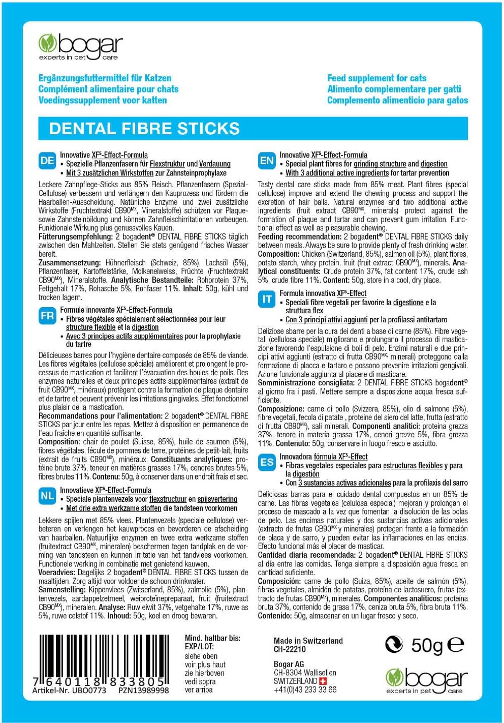Bogadent Dental Fibre Sticks Katze