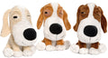 Plüschhund Lazy 20 cm assortiert mit Quietscher
