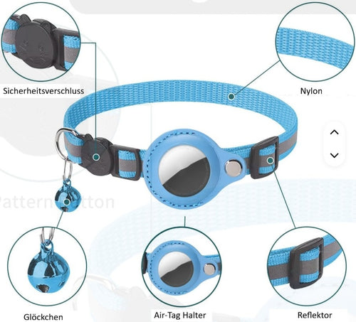 Halsband Air Tag (blau)