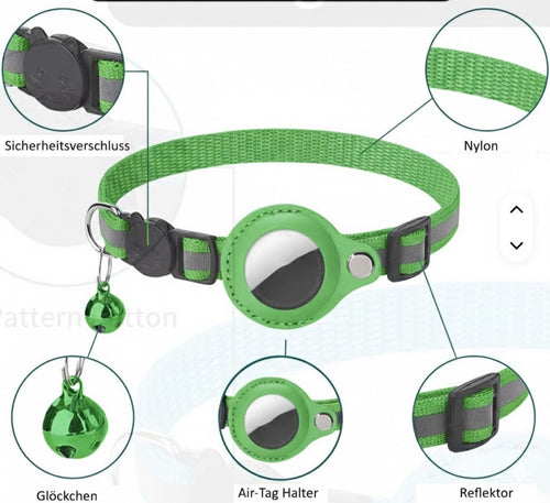 Halsband Air Tag (grün)