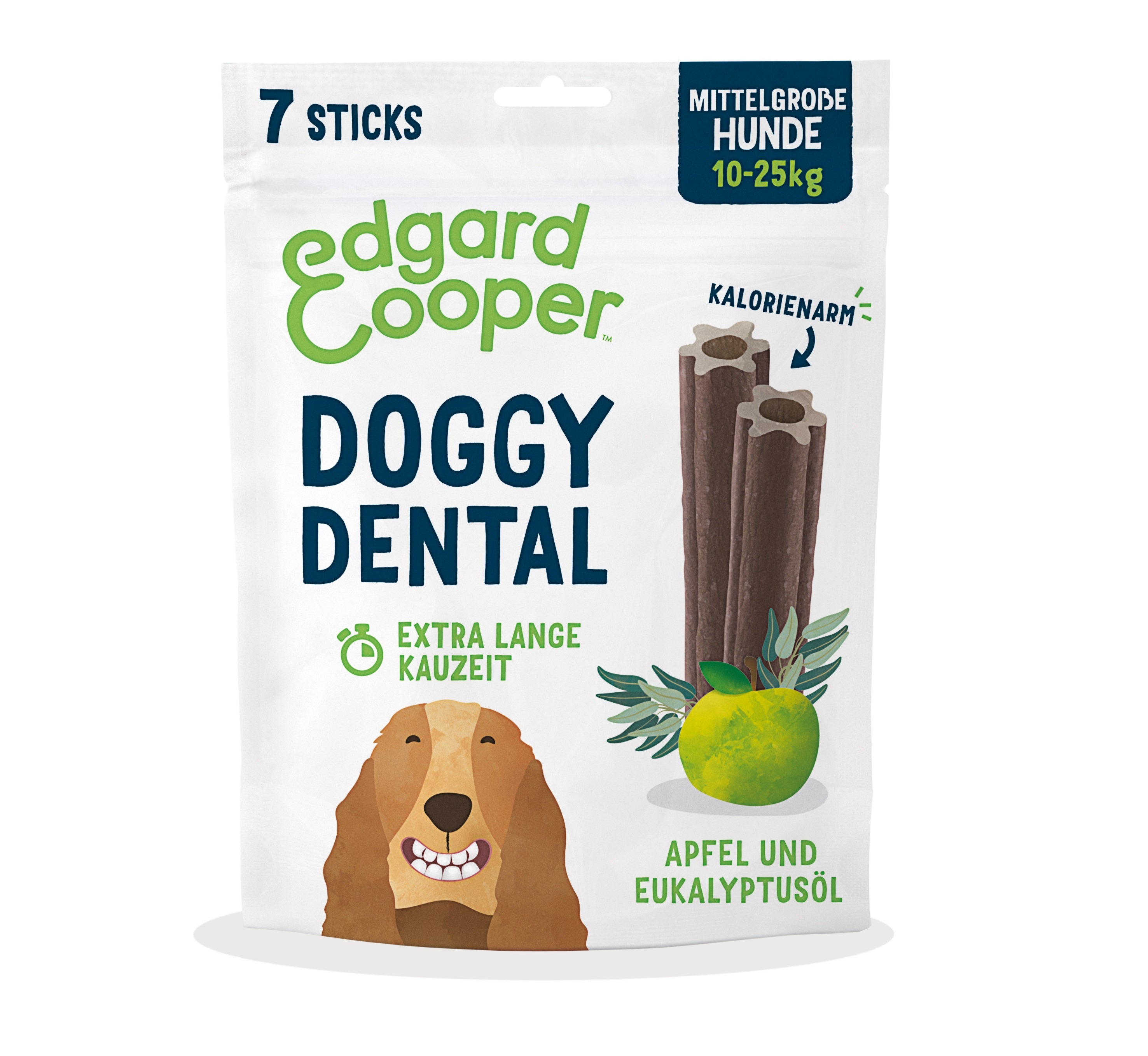 Doggy Dental Apfel + Eukalyptus Medium 160g