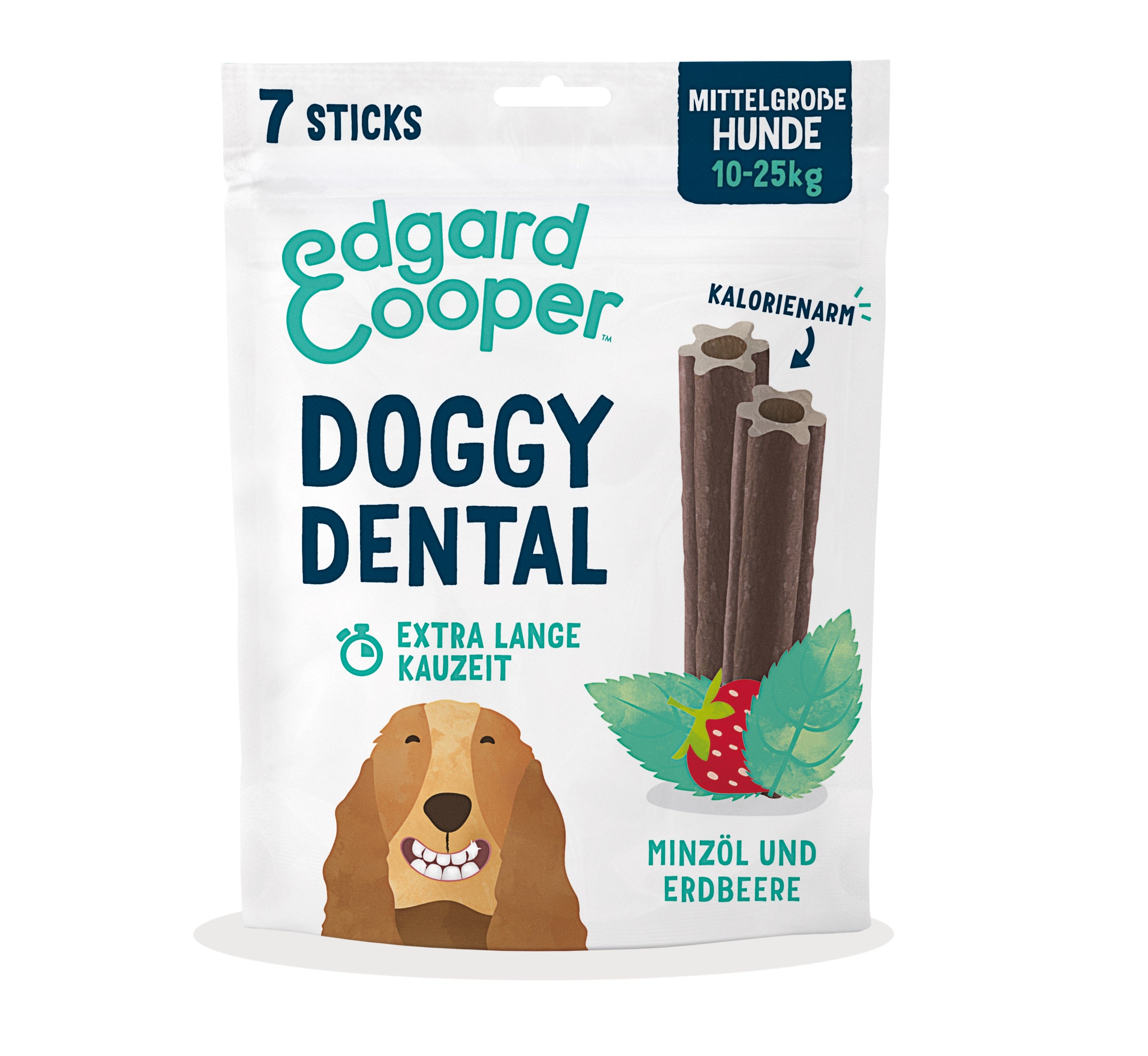 Doggy Dental Erdbeere + Minze Medium 160g