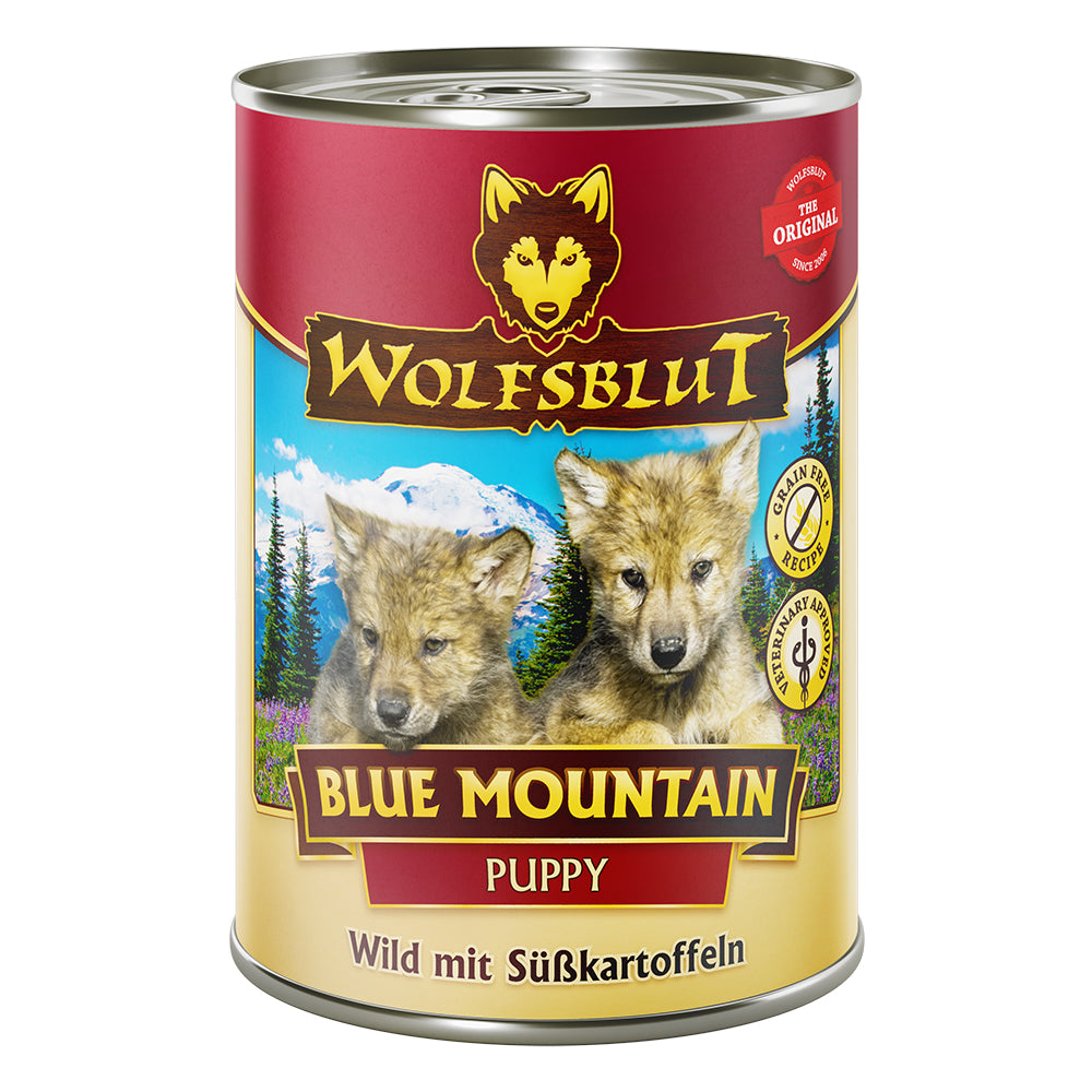 Puppy Blue Mountain - Wild mit Süsskartoffel 6x395g