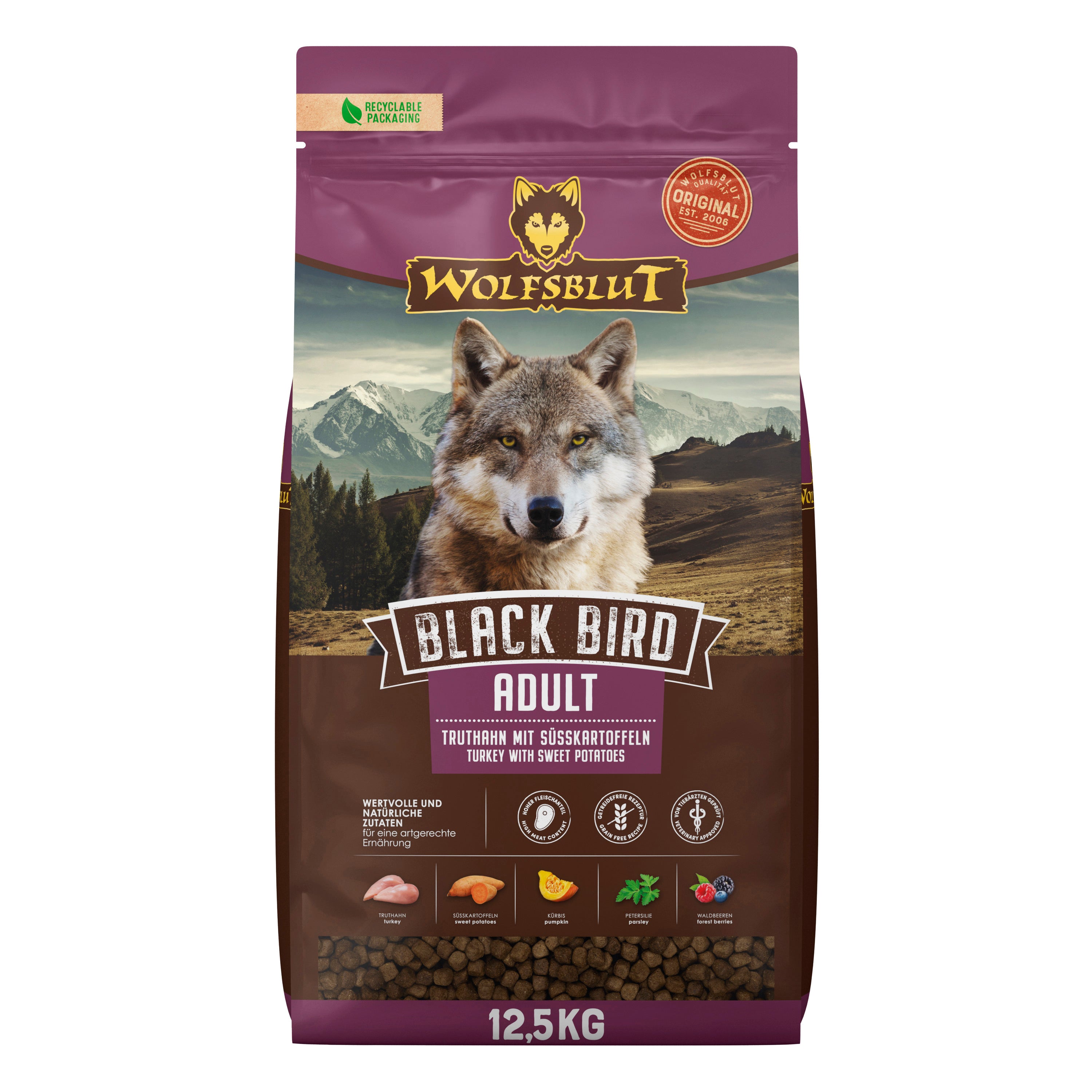 Can Adult Large Breed Black Bird-  Truthahn Süsskart 12,5kg
