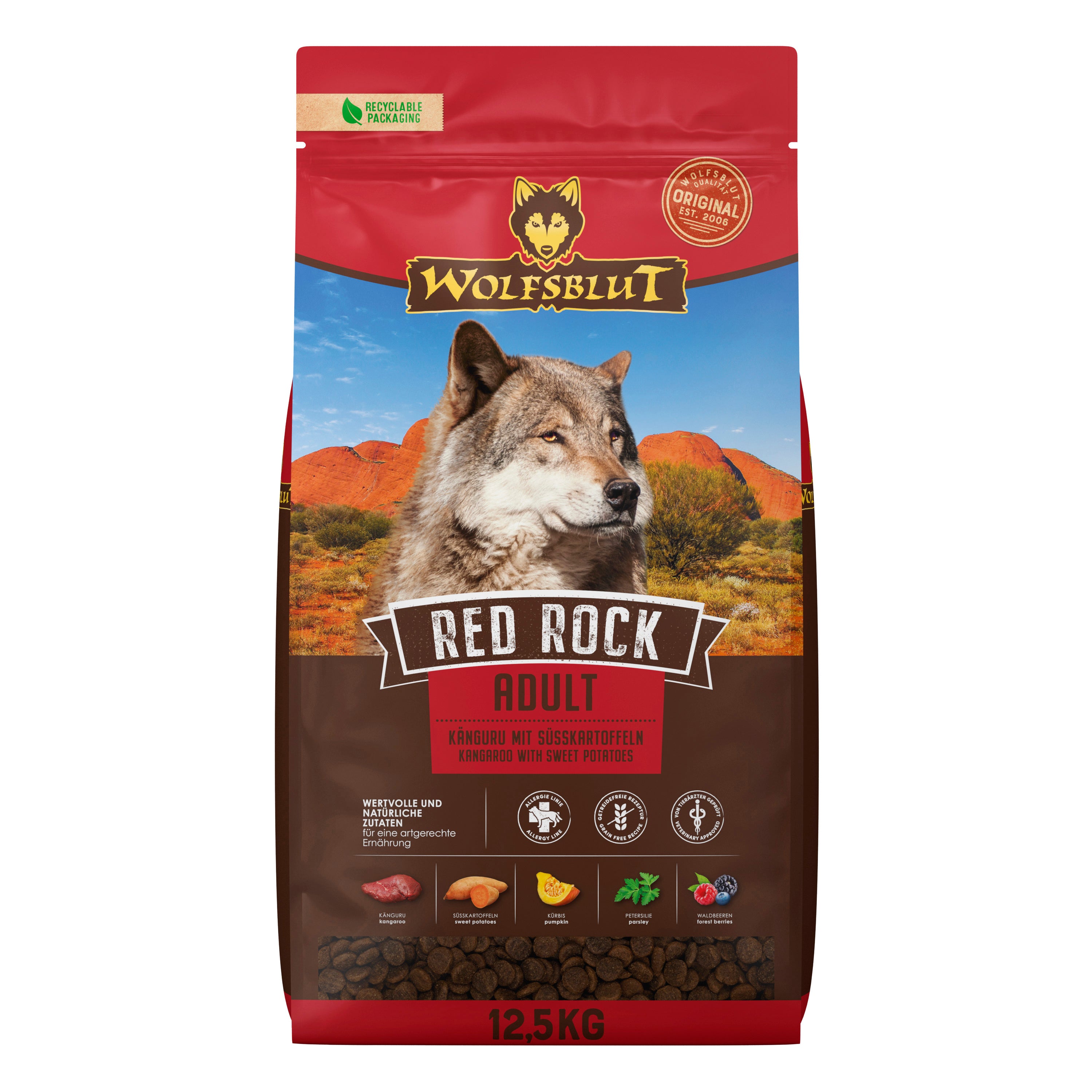 Can Adult Red Rock - Känguru mit Kürbis 12,5kg
