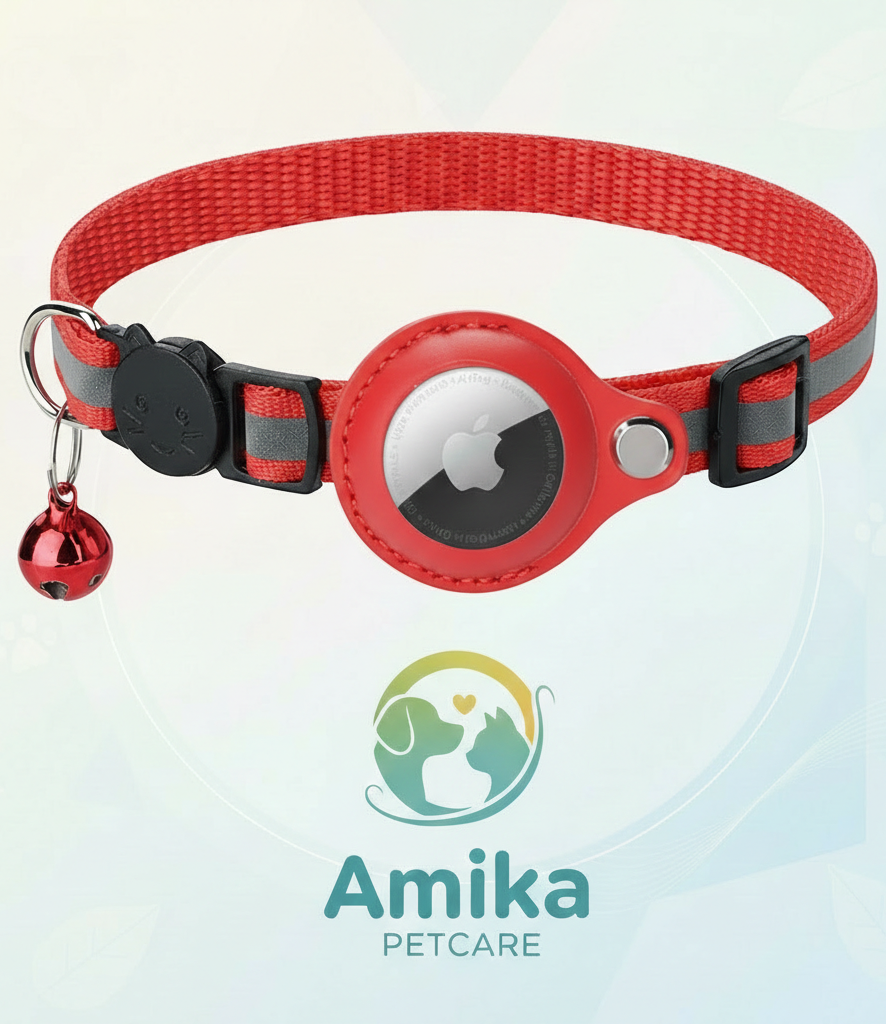 Halsband Air Tag (rot)